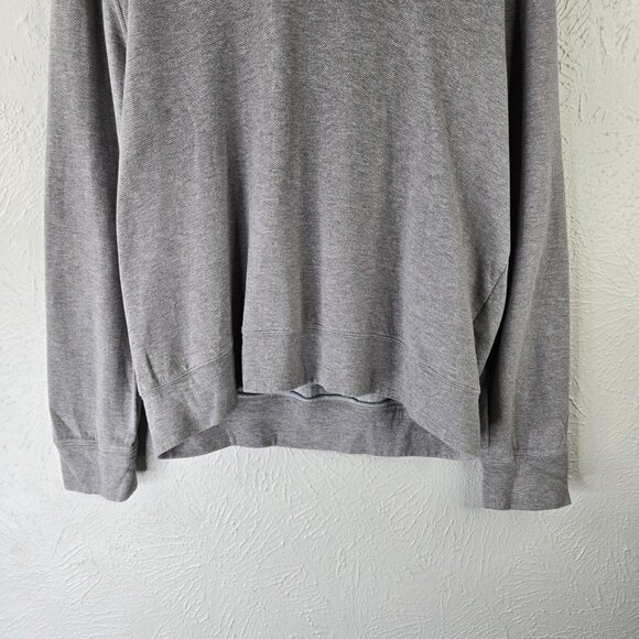 Ralph Lauren Shawl Collar Sweater Mens M Gray Preppy Pullover Logo Long Sleeve - Picture 5 of 13